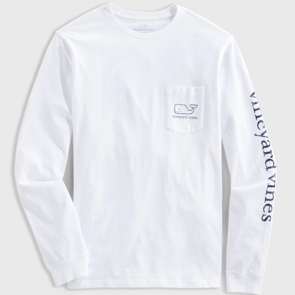 Vineyard Vines Vintage Whale Long-Sleeve Pocket Tee